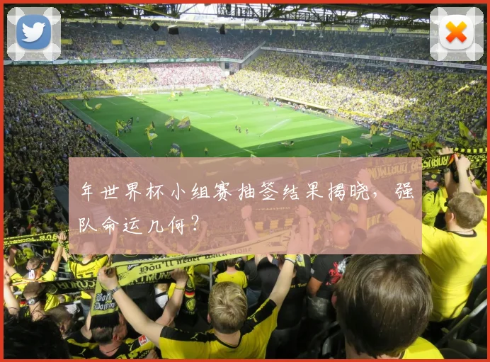 年世界杯小组赛抽签结果揭晓，强队命运几何？