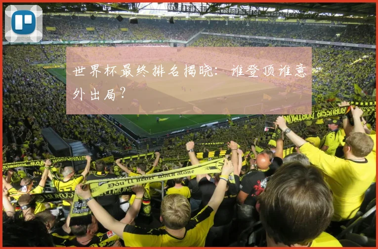 世界杯最终排名揭晓：谁登顶谁意外出局？