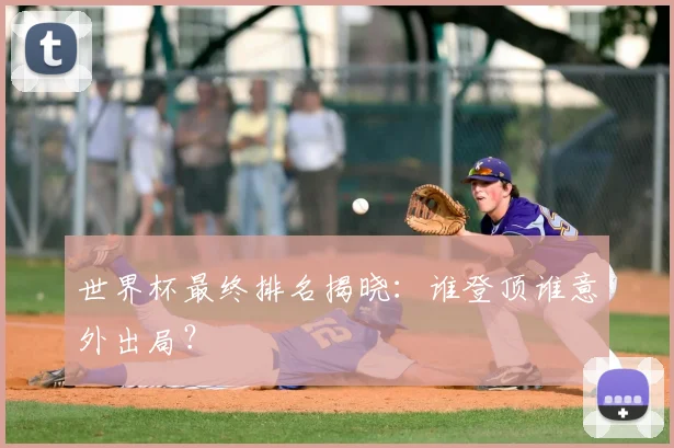 世界杯最终排名揭晓:谁登顶谁意外出局?
