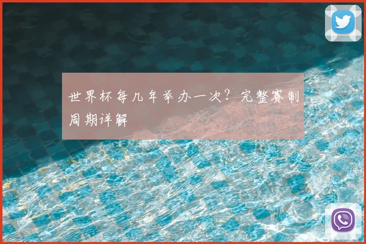 世界杯每几年举办一次？完整赛制周期详解